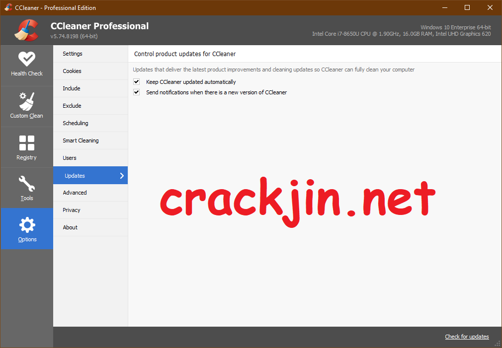 CCleaner Pro 6.03.10002 Crack + Serial Key 2022 Latest