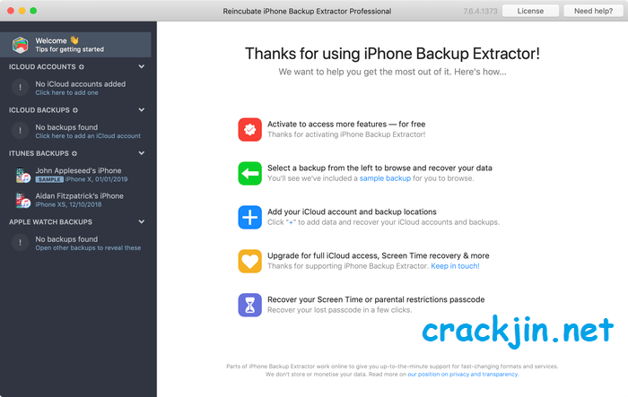 iPhone Backup Extractor Crack 7.7.39 Keygen 2023 Latest